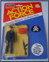 Black Major from Action Force - Red Shadows manufactured by Palitoy [Front]