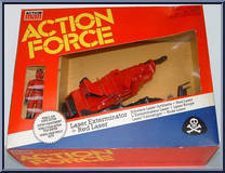 Laser Exterminator with Red Laser from Action Force - Red Shadows Accessories manufactured by Palitoy [Front]