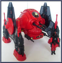 Roboskull with Red Wolf from Action Force - Red Shadows Accessories manufactured by Palitoy [Loose]
