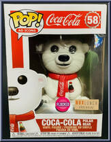 Coca-Cola Polar Bear (Flocked) from Ad Icons - Pop! Vinyl Figures manufactured by Funko [Front]