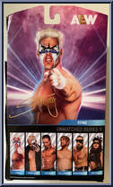 Sting from AEW - Unmatched - Series 11 manufactured by Jazwares [Back]