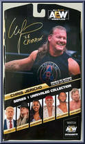 Chris Jericho (Chase) from AEW - Unrivaled - Series  1 manufactured by Jazwares [Back]
