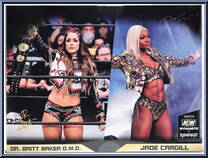 Dr. Britt Baker D.M.D. / Jade Cargill from AEW - Unrivaled - Champions Packs manufactured by Jazwares [Back]