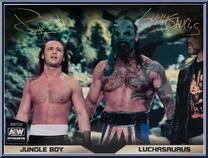 Luchasaurus / Jungle Boy from AEW - Unrivaled - Tag Team Packs manufactured by Jazwares [Back]