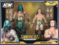 Luchasaurus / Jungle Boy from AEW - Unrivaled - Tag Team Packs manufactured by Jazwares [Front]