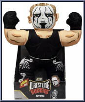 Sting from AEW - Wrestling Buddies - Basic Series manufactured by Jazwares [Front]