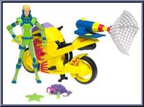 Wayne Green's Mutant Catcher Fighter Cycle from Alienators:  Evolution Continues - Vehicles manufactured by Bandai [Loose]