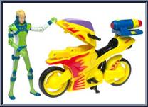Wayne Green's Mutant Catcher Fighter Cycle from Alienators:  Evolution Continues - Vehicles manufactured by Bandai [Loose]