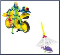 Wayne Green's Mutant Catcher Fighter Cycle from Alienators:  Evolution Continues - Vehicles manufactured by Bandai [Loose]