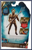 Aquaman from Aquaman Movie - Hydro-Tek manufactured by Mattel [Back]