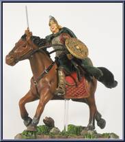 Rohan Horseman  (#2 with Sword) from Armies of Middle Earth - Warriors and Battle Beasts - Wave 7 manufactured by Play Along [Loose]
