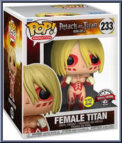 Female Titan (Deluxe) (Glows In The Dark) from Attack on Titan - Pop! Vinyl Figures manufactured by Funko [Front]