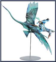 Jake Skully & Banshee from Avatar - The Way of Water (McFarlane) - MegaFig manufactured by McFarlane Toys [Loose]
