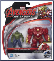 Hulk & Hulk Buster from Avengers - Age of Ultron - 2.5" 2 Packs manufactured by Hasbro [Front]