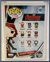 Black Widow (Cap Shield) from Avengers - Avengers Age of Ultron Pop! manufactured by Funko [Back]