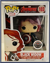 Black Widow (Cap Shield) from Avengers - Avengers Age of Ultron Pop! manufactured by Funko [Front]