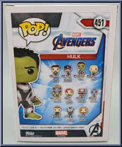 Hulk (Glows In The Dark) from Avengers - Avengers Pop! manufactured by Funko [Back]