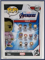 Hulk from Avengers - Avengers Pop! manufactured by Funko [Back]
