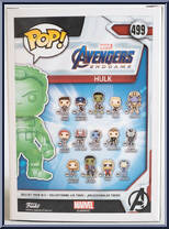 Hulk (Gauntlet) (Green Chrome) from Avengers - Avengers Endgame Pop! manufactured by Funko [Back]