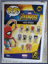 Iron Spider from Avengers - Avengers Infinity War Pop! manufactured by Funko [Back]