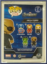 Nick Fury from Avengers - Avengers Pop! manufactured by Funko [Back]