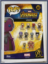 Vision from Avengers - Avengers Infinity War Pop! manufactured by Funko [Back]
