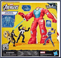 Iron Man & Hulkbuster from Avengers - Epic World of Action manufactured by Hasbro [Back]