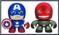 Captain America / Red Skull from Avengers - Mighty Muggs - 2-Packs manufactured by Hasbro [Loose]