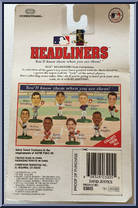 Dave Justice from Baseball Headliners - 1996 Season manufactured by Corinthian [Back]