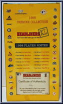 Mark McGwire from Baseball Headliners - 1998 Season - XL manufactured by Corinthian [Back]
