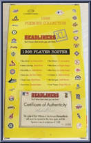 Matt Williams from Baseball Headliners - 1998 Season - XL manufactured by Corinthian [Back]
