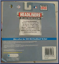 Juan Gonzalez / Bernie Williams from Baseball Headliners - 1999 Season manufactured by Corinthian [Back]