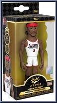 Allen Iverson (Sixers) (White Jersey) from Basketball - Vinyl Gold - 5" Scale manufactured by Funko [Front]