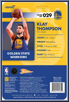 Klay Thompson (Warriors) from Basketball Superstars - Basic Series manufactured by Super7 [Back]