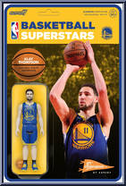 Klay Thompson (Warriors) from Basketball Superstars - Basic Series manufactured by Super7 [Front]