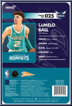 LaMelo Ball (Hornets) from Basketball Superstars - Basic Series manufactured by Super7 [Back]