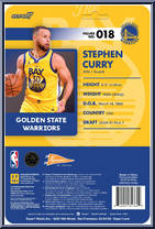 Stephen Curry (Yellow Statement) (Warriors) from Basketball Superstars - Basic Series manufactured by Super7 [Back]