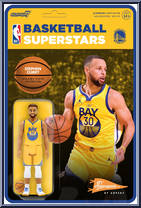 Stephen Curry (Yellow Statement) (Warriors) from Basketball Superstars - Basic Series manufactured by Super7 [Front]