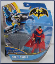 Superman (Steel Shield) from Batman - 2013 Series - Basic Series manufactured by Mattel [Front]