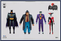 Batman / Harvey Bullock / Joker / Harley Quinn from Batman - Animated Series - Basic Series manufactured by McFarlane [Back]
