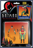 Robin (with Batarang and Bolas!) from Batman - Animated Series - Series 1 manufactured by Mezco [Front]