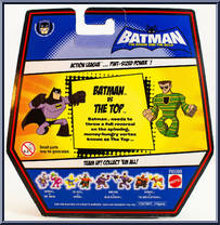 Batman vs. The Top from Batman Brave & The Bold - Action League manufactured by Mattel [Back]