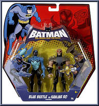 Blue Beetle vs. Kanjar Ro from Batman Brave & The Bold - 2-Packs manufactured by Mattel [Front]