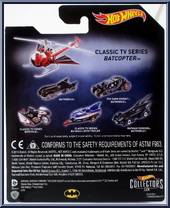 Batcopter from Batman - Classic TV Series - Hot Wheels manufactured by Mattel [Back]