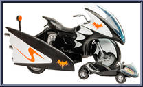 Batcycle with Side Car from Batman - Classic TV Series - Accessories manufactured by McFarlane [Loose]