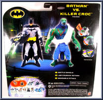 Batman vs Killer Croc from Batman - Comics - 2-Packs manufactured by Mattel [Back]