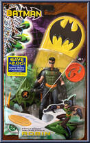 Robin (Battle Board) (Green Shirt) from Batman - Comics - Series 3 manufactured by Mattel [Front]