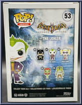Joker (Black Chrome) from Batman - Batman Arkham Asylum Pop! manufactured by Funko [Back]