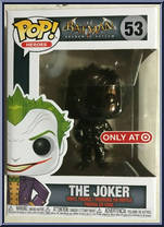 Joker (Black Chrome) from Batman - Batman Arkham Asylum Pop! manufactured by Funko [Front]