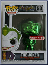 Joker (Green Chrome) from Batman - Batman Arkham Asylum Pop! manufactured by Funko [Front]